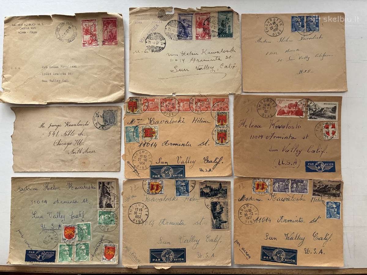Vokai su pašto ženklais nuo 1904 metų - nuotraukos Nr. 4