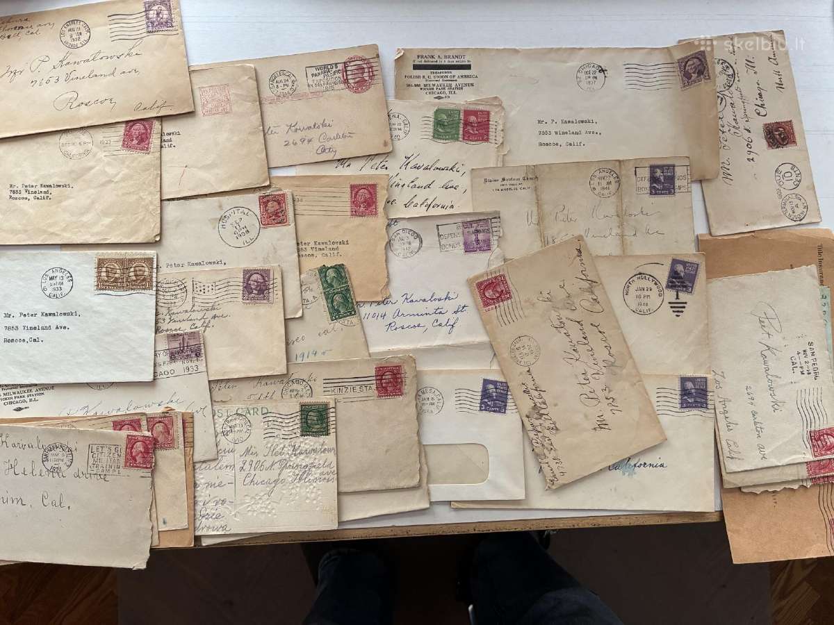 Vokai su pašto ženklais nuo 1904 metų - nuotraukos Nr. 6
