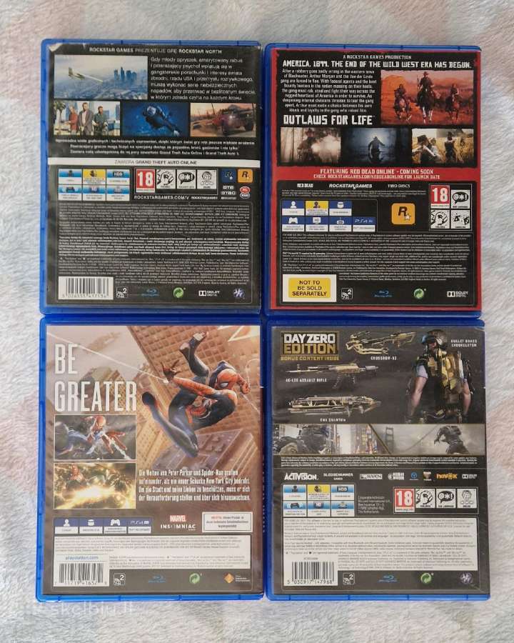 Ps4/ps5 žaidimai (Gta V,rdr 2,spider-man,cod) - nuotraukos Nr. 2