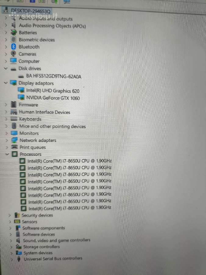 Book 2 15.0 3.2k Ts i7-8650u 16/512gb Gtx 1060 6gb - nuotraukos Nr. 6