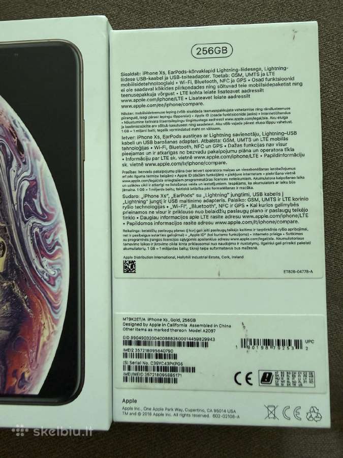 iPhone XS 256gb Gold 81% pilna komplektacija - nuotraukos Nr. 14