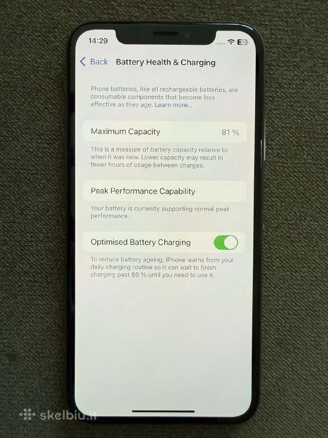 iPhone XS 256gb Gold 81% pilna komplektacija - nuotraukos Nr. 2