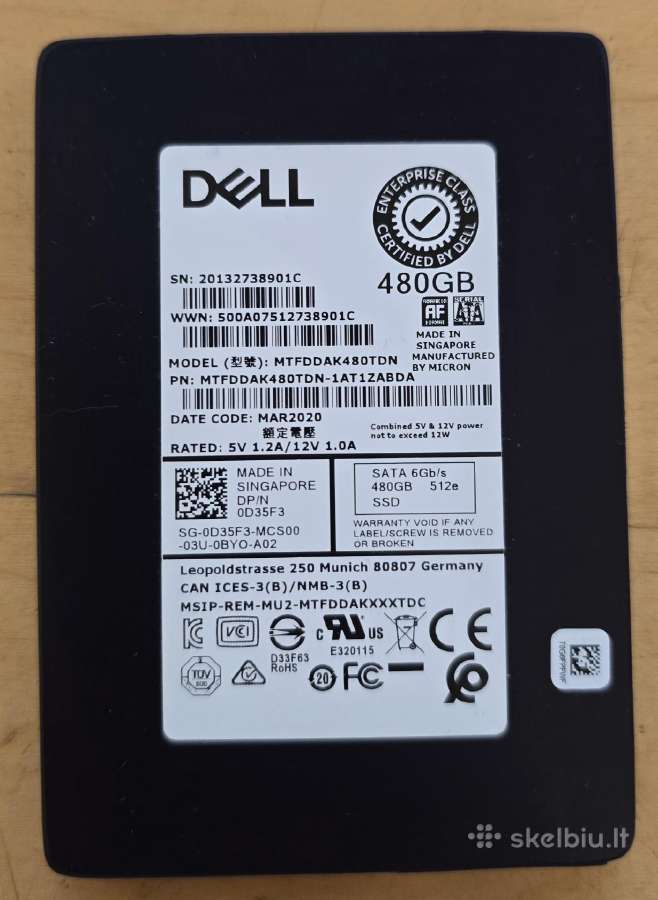 1.8" 2.5" Sata microsata usata SSD 100gb - 8tb - nuotraukos Nr. 30