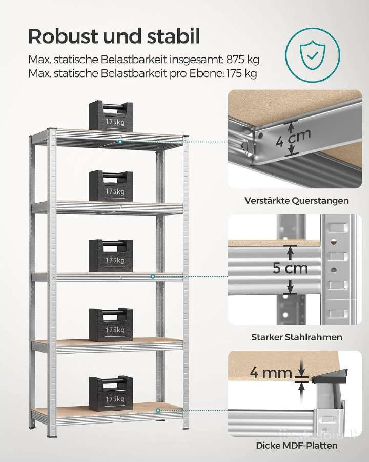 Nauji metaliniai stelažai (2 vnt. komplektas) - nuotraukos Nr. 6