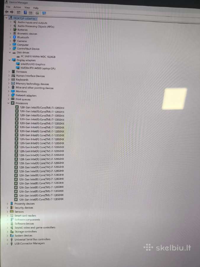 Precision 7670 Oled i7-12850hx 64gb Rtx A4500 16gb - nuotraukos Nr. 5