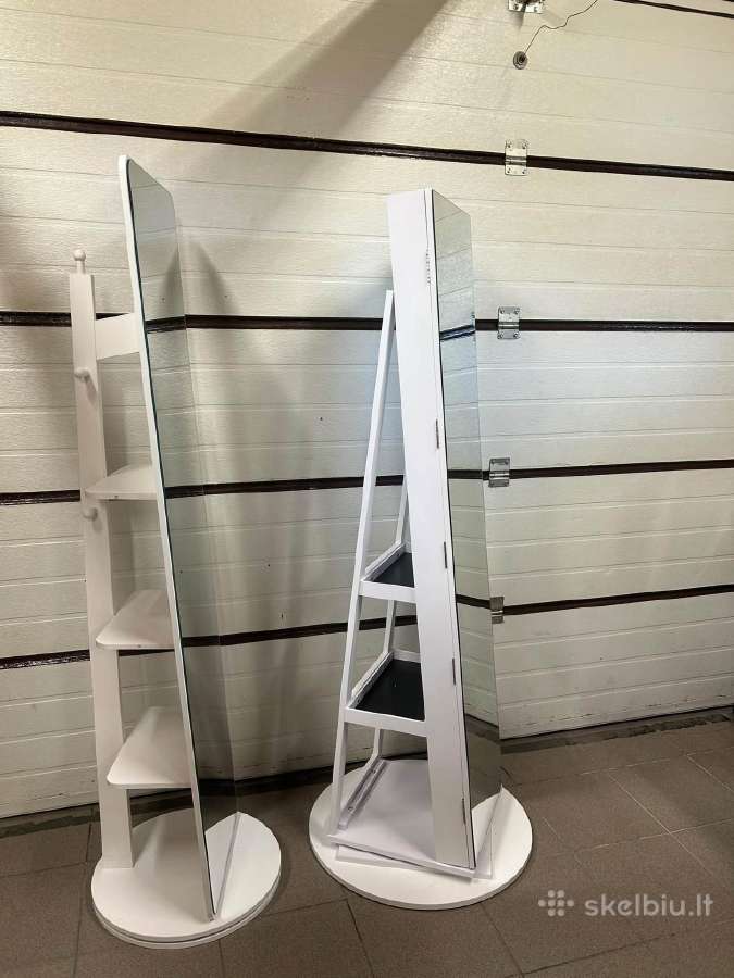 Naujas pastatomas veidrodis su lentynomis 360 - nuotraukos Nr. 2