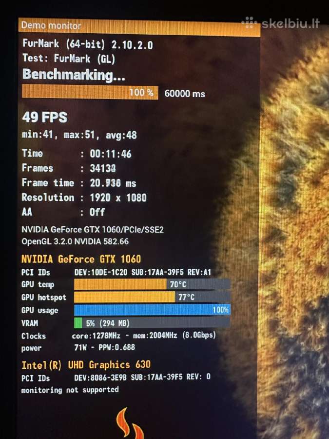 Lenovo Legion Y530 Gtx 1060 6gb*16gb - nuotraukos Nr. 11