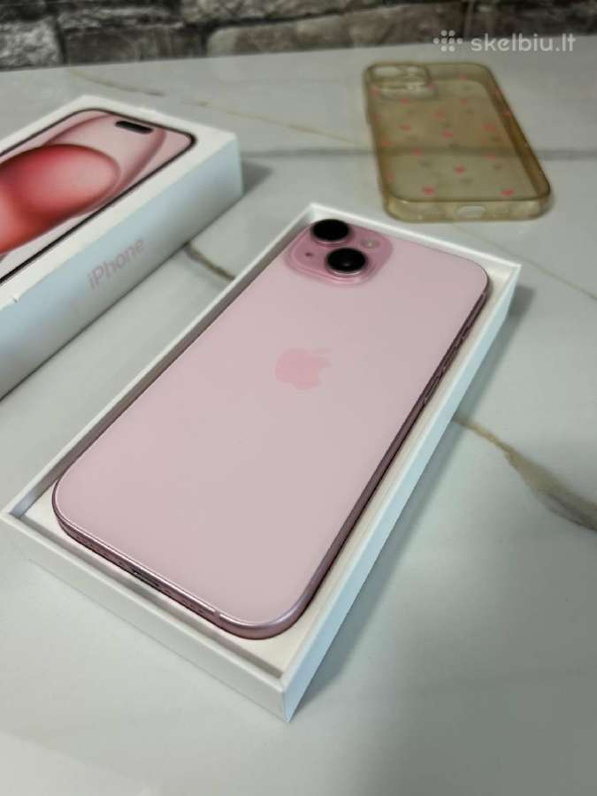 iPhone 15 128gb 81% Pink - nuotraukos Nr. 2