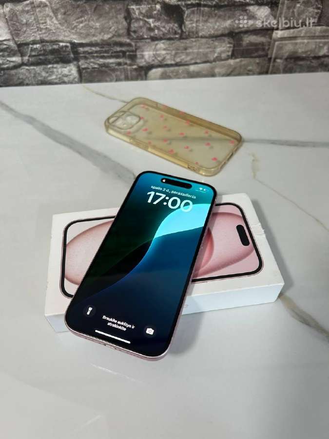iPhone 15 128gb 81% Pink - nuotraukos Nr. 4