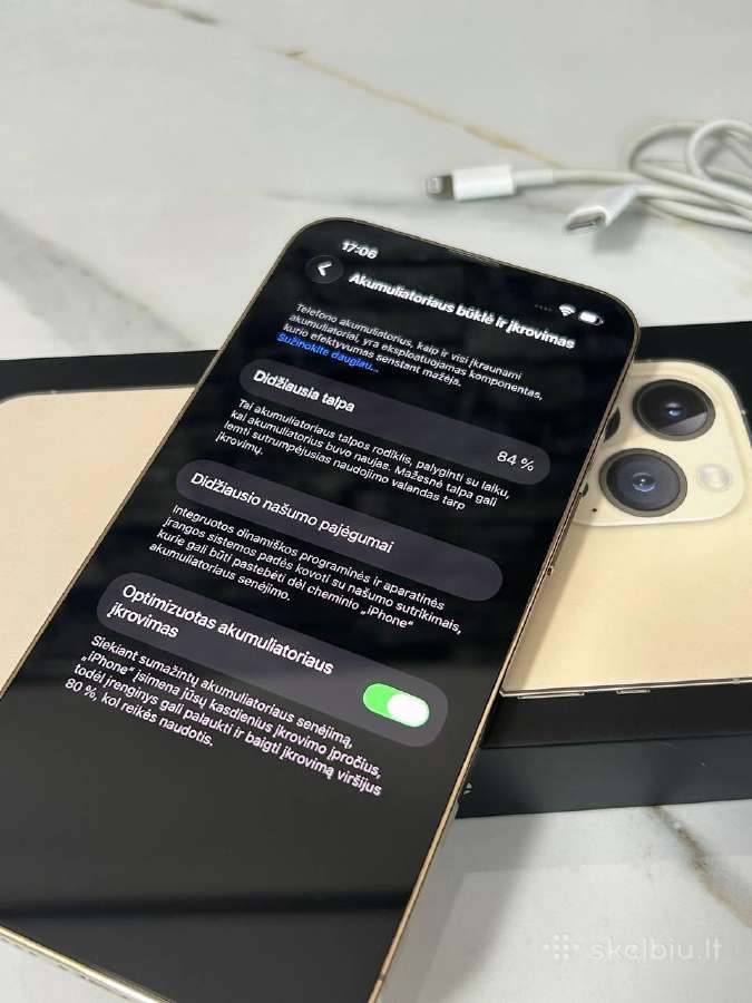 iPhone 13 Pro 128gb 84% Gold - nuotraukos Nr. 11