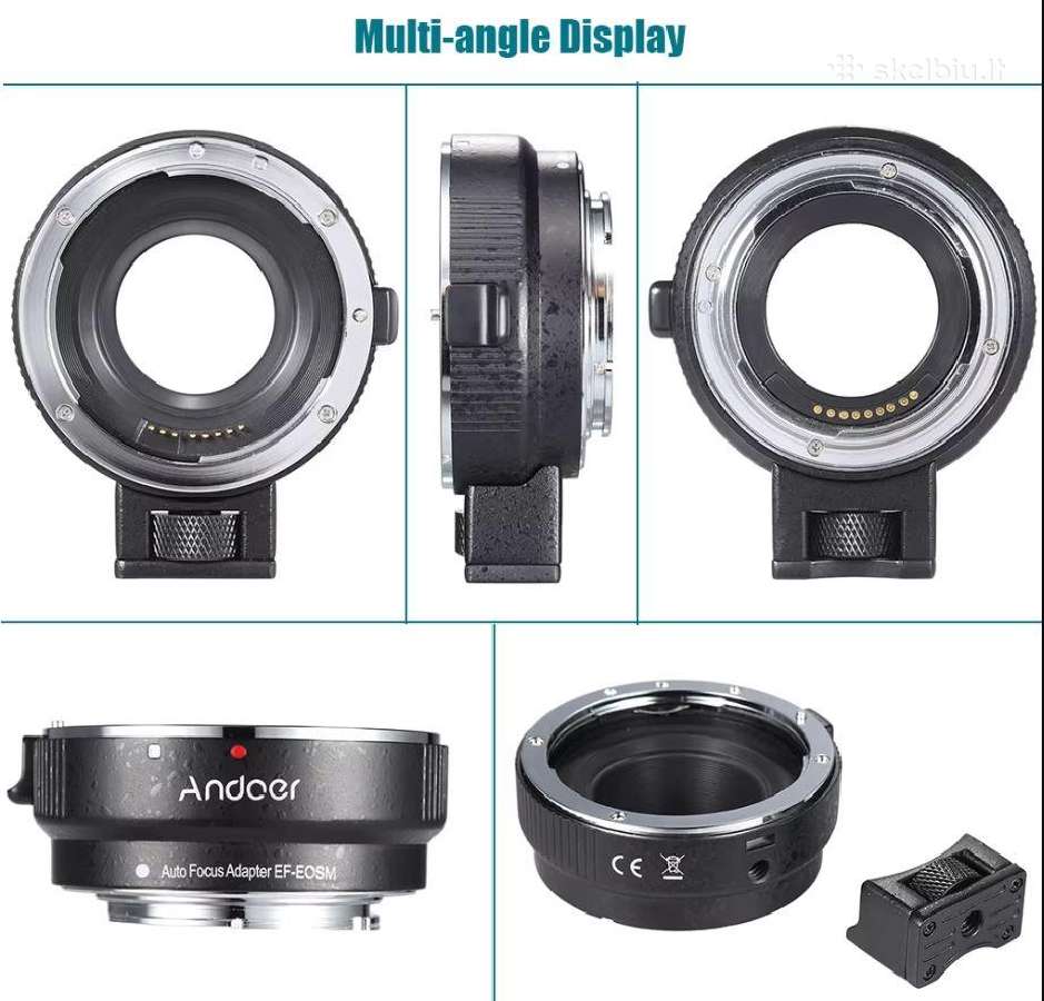 Canon mount adapteris Andoer Ef-EOS M - nuotraukos Nr. 3