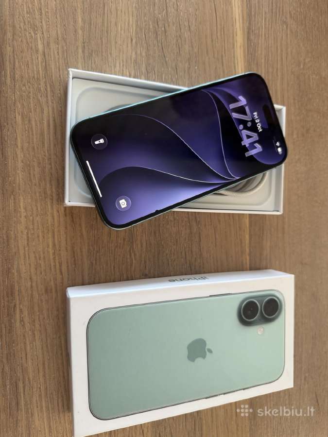 iPhone 16 128 GB baterija 100% - nuotraukos Nr. 3