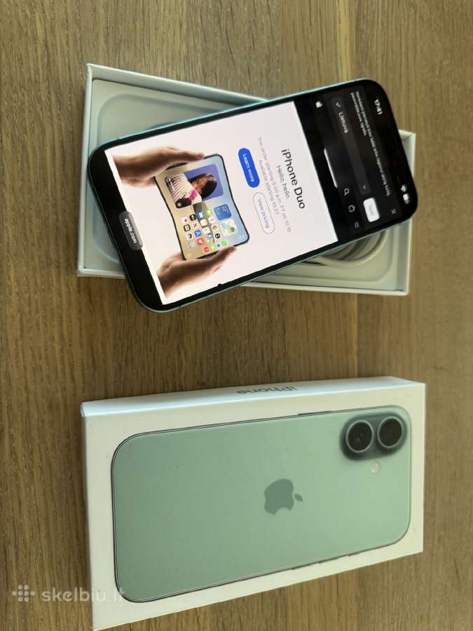 iPhone 16 128 GB baterija 100% - nuotraukos Nr. 4
