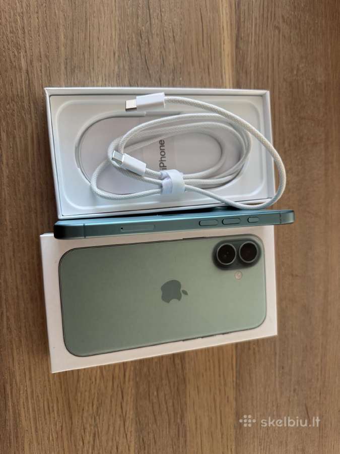 iPhone 16 128 GB baterija 100% - nuotraukos Nr. 6