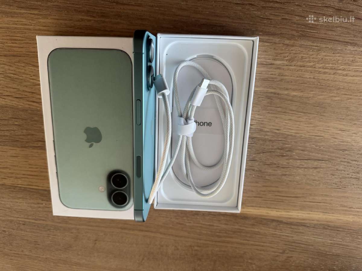 iPhone 16 128 GB baterija 100% - nuotraukos Nr. 8