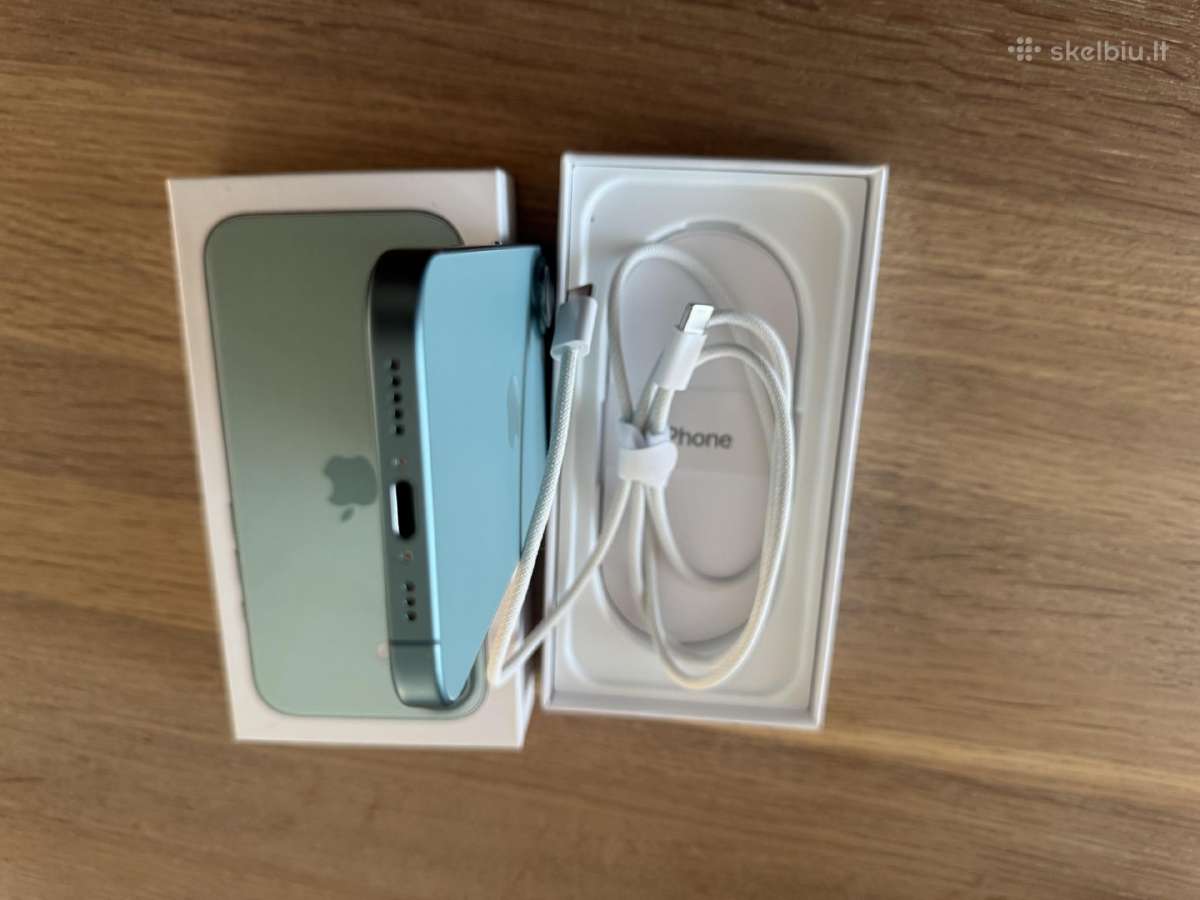 iPhone 16 128 GB baterija 100% - nuotraukos Nr. 9