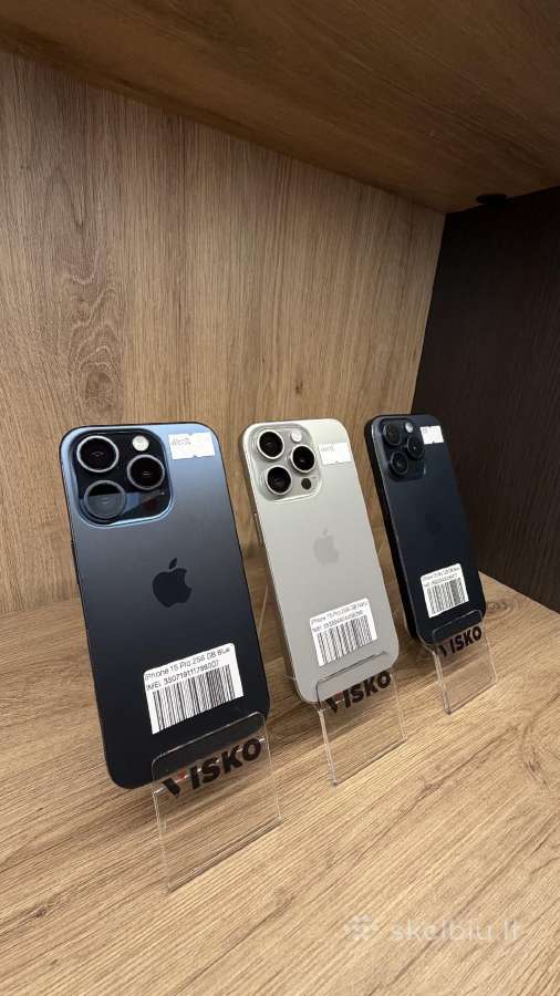 Labai tvarkingi Apple iPhone 15 pro 128gb ir 256gb - nuotraukos Nr. 2