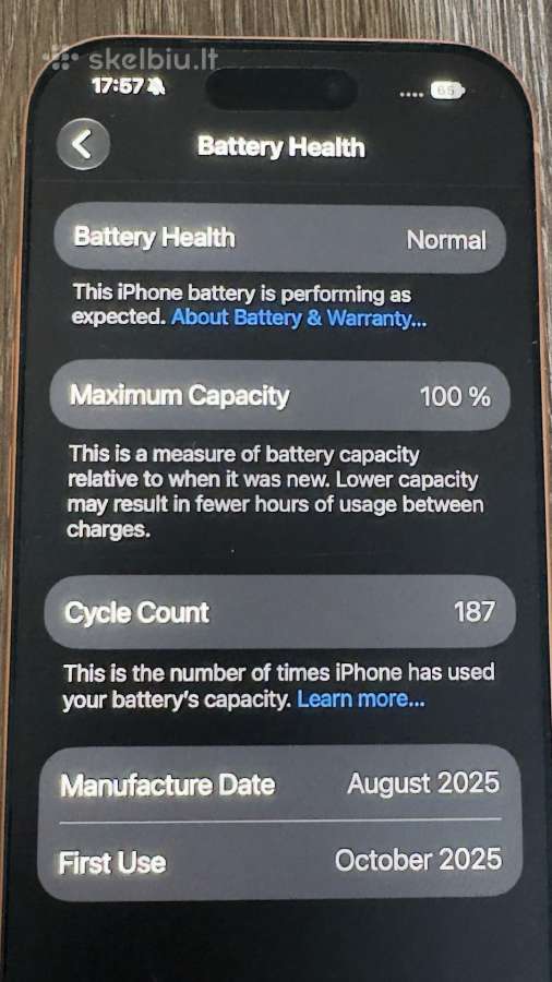 iPhone 17 Pro, 256gb - nuotraukos Nr. 4