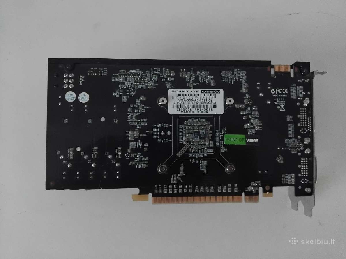 Point of view Gtx 550 Ti 1gb Gddr5 Grafinė kortelė - nuotraukos Nr. 3