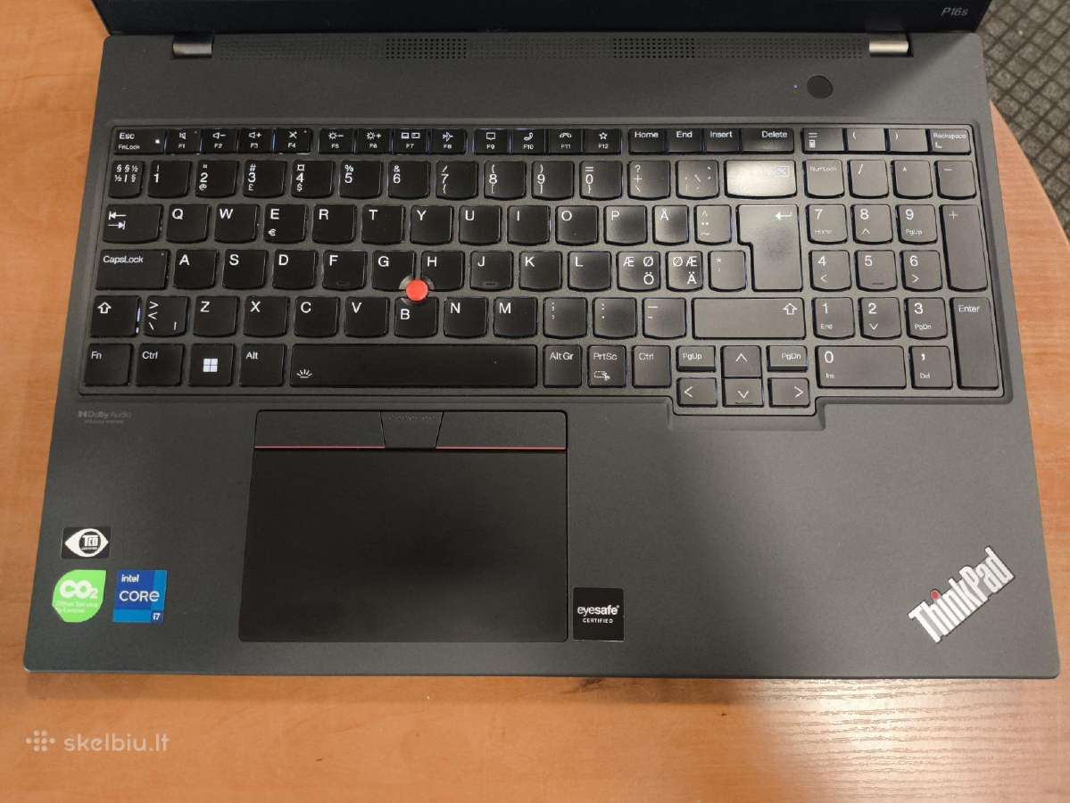 Thinkpad P16s i7-1260p 32gb 512gb T550 4gb 18% - nuotraukos Nr. 2