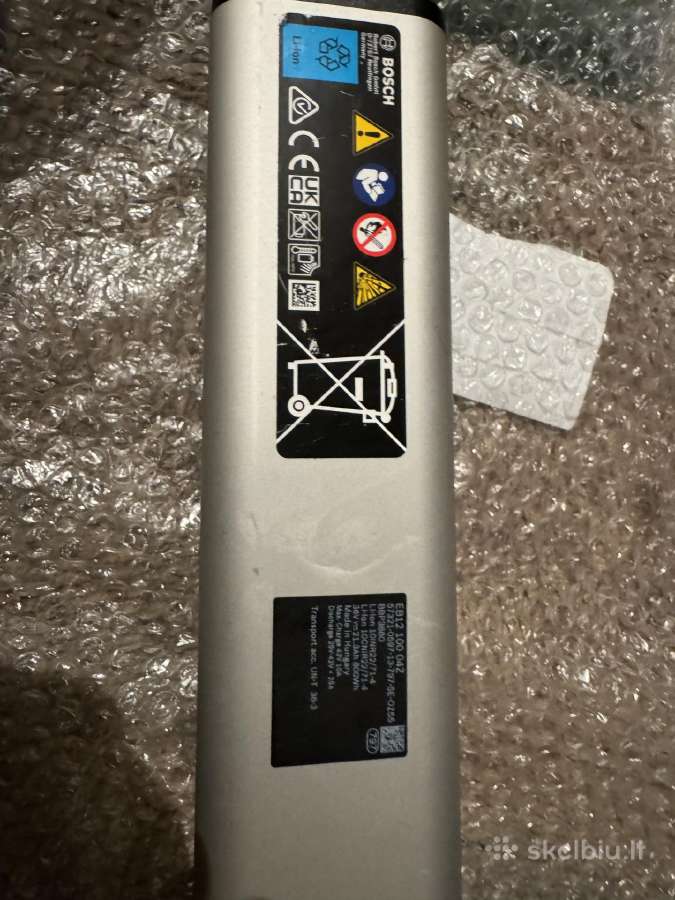 800 Wh / 36 V / ~22,3 Ah Bosch baterija - nuotraukos Nr. 2