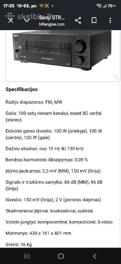 Denon,sony,pioneer,philips,onkyo,harman Kardon - nuotraukos Nr. 7