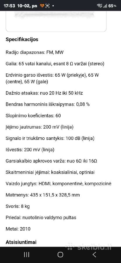 Denon,sony,pioneer,philips,onkyo,harman Kardon - nuotraukos Nr. 19
