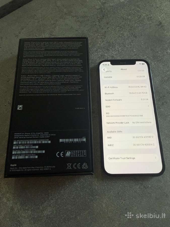 iPhone 12 pro 128gb - nuotraukos Nr. 2