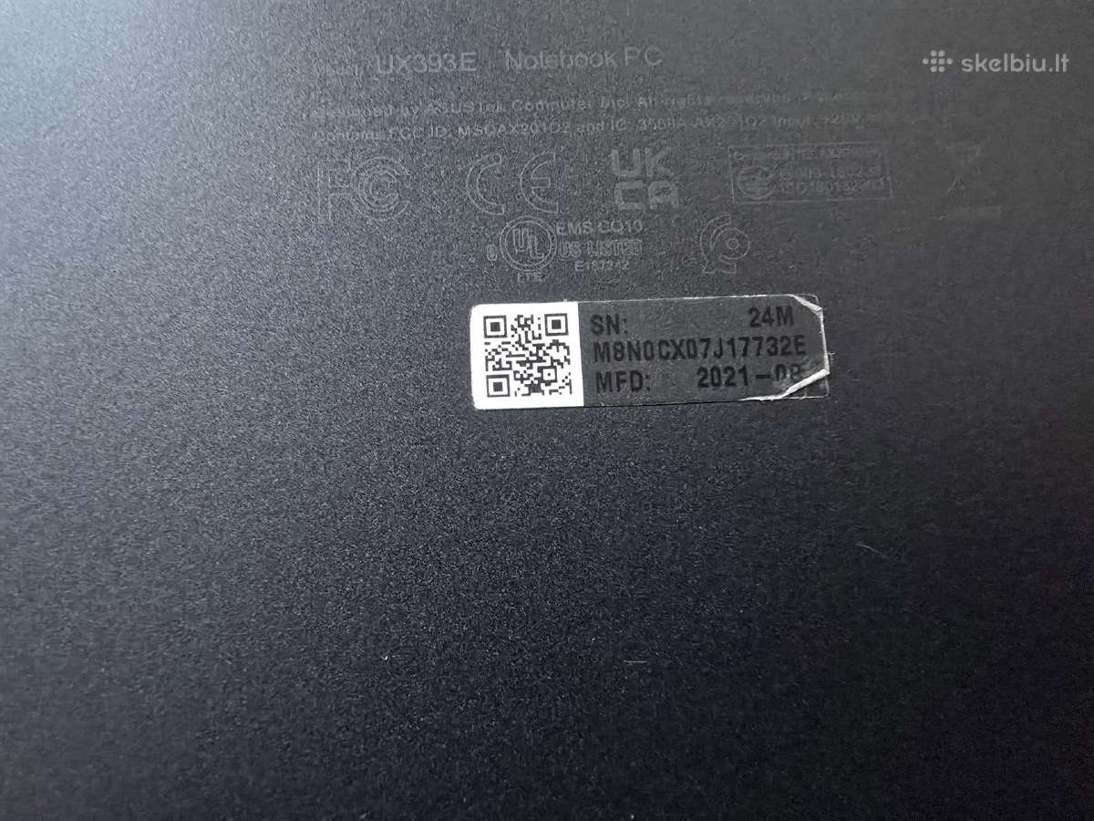 Nešiojamas komp. Asus Zenbook S Ux393ea touch - nuotraukos Nr. 6