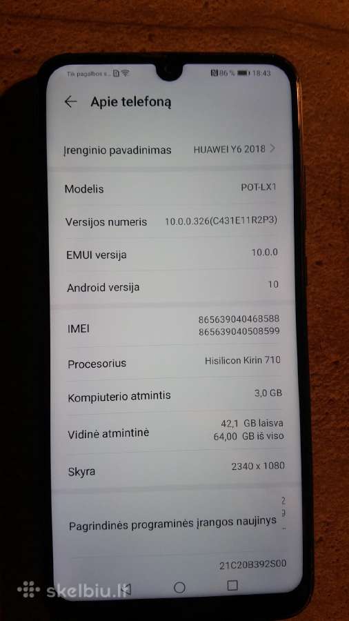 Huawei Y6 - nuotraukos Nr. 3