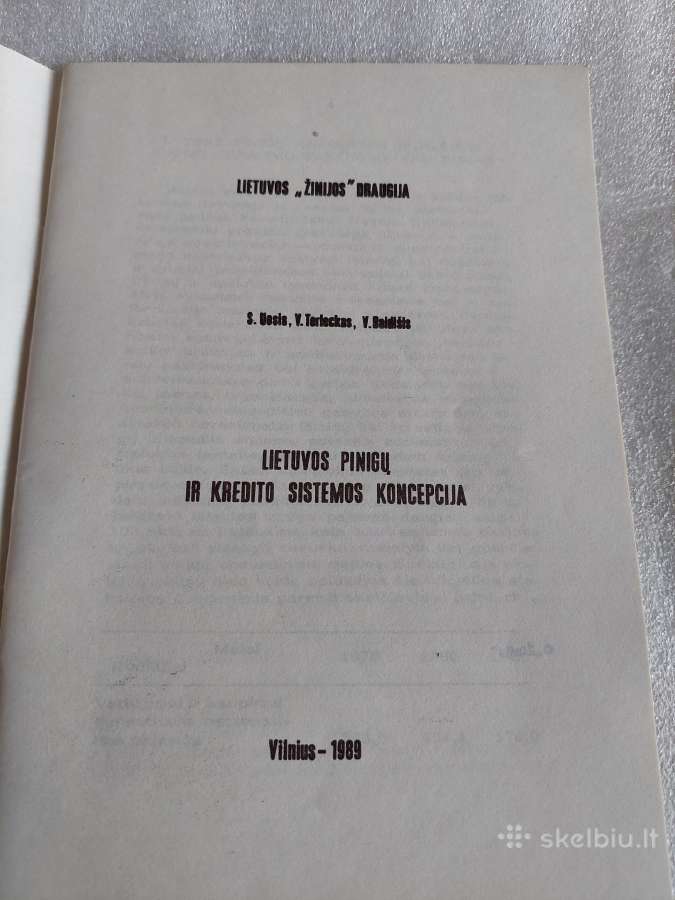 Lietuvos pinigų ir kredito sistemos koncepcija - nuotraukos Nr. 2