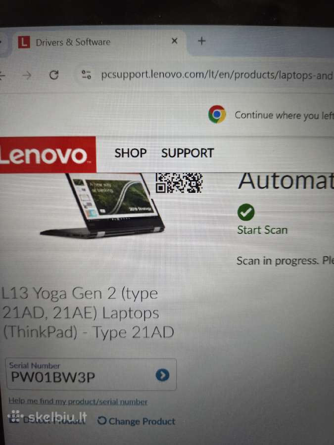 Naudotas Lenovo L13 Yoga Gen2 - nuotraukos Nr. 6