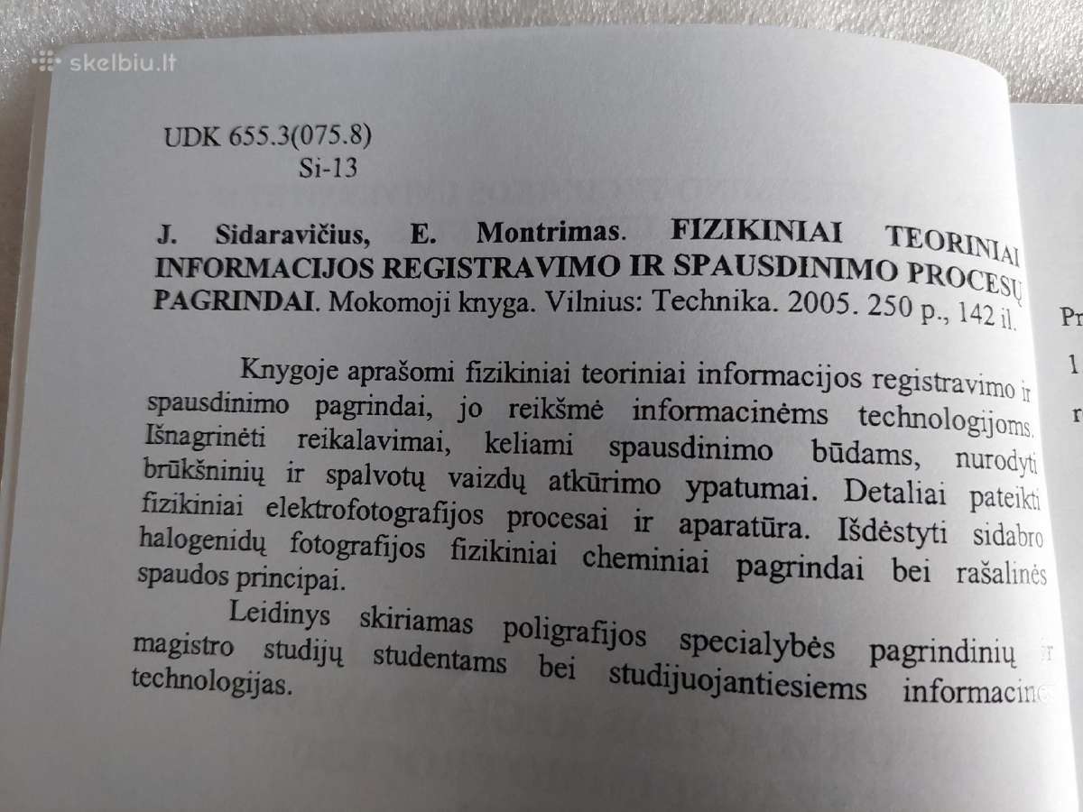 Fizikiniai teoriniai informacijos registravimo - nuotraukos Nr. 3