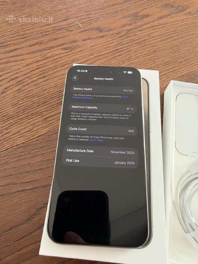 iPhone 15 Pro Max Titanium 256gb - nuotraukos Nr. 2
