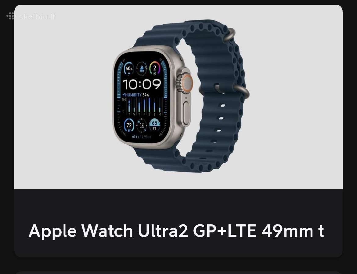 Apple Watch Ultra 2 49mm Titanium GPS + Cellular - nuotraukos Nr. 6