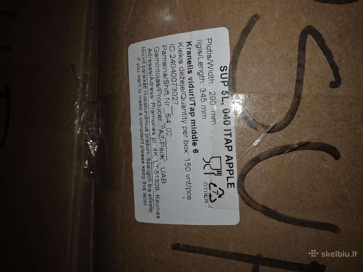Obuolių sulčiu pakai 5l, 3l pastatomi Sup (Tušti) - nuotraukos Nr. 2