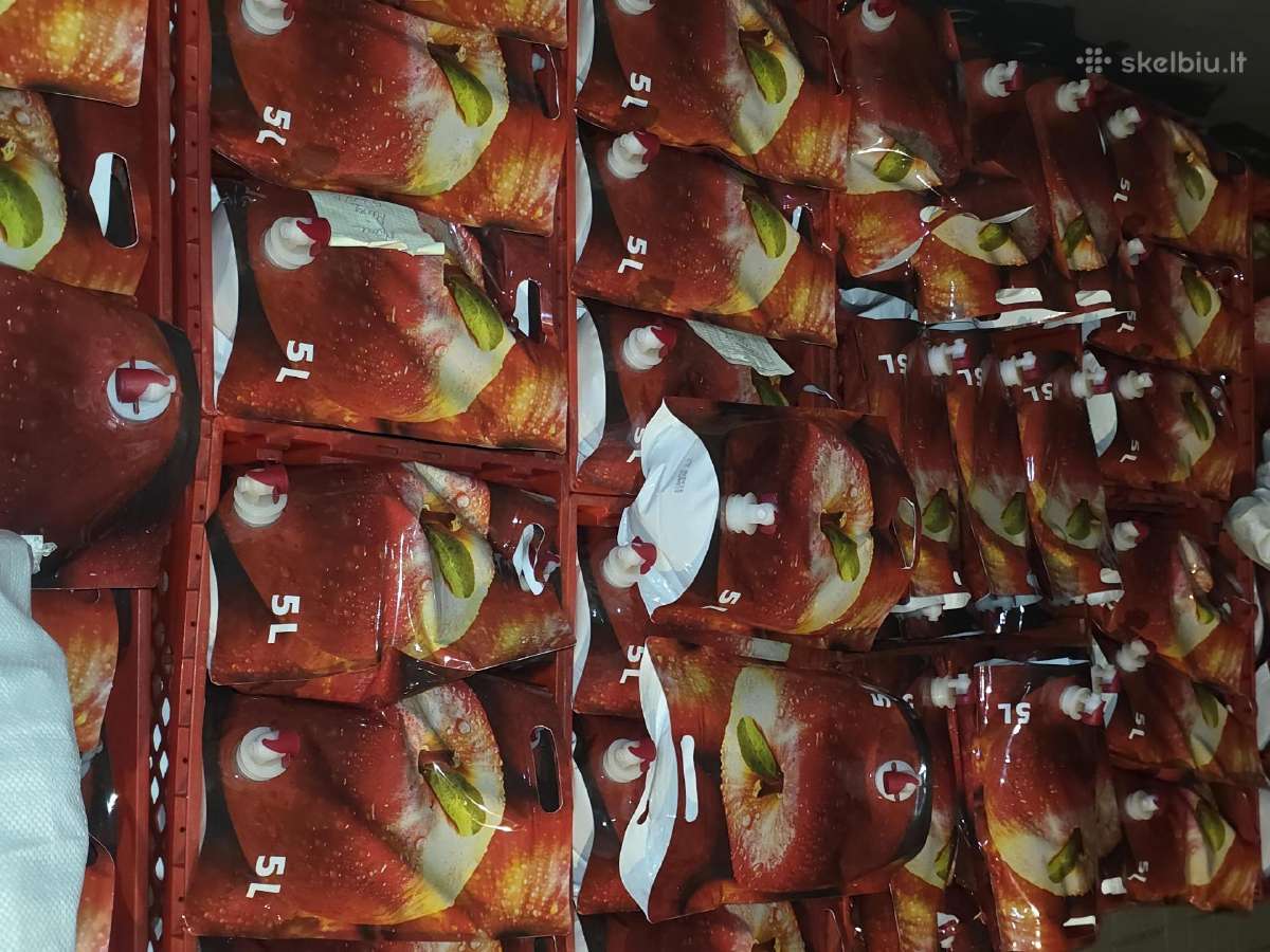 Obuolių sulčiu pakai 5l, 3l pastatomi Sup (Tušti) - nuotraukos Nr. 5