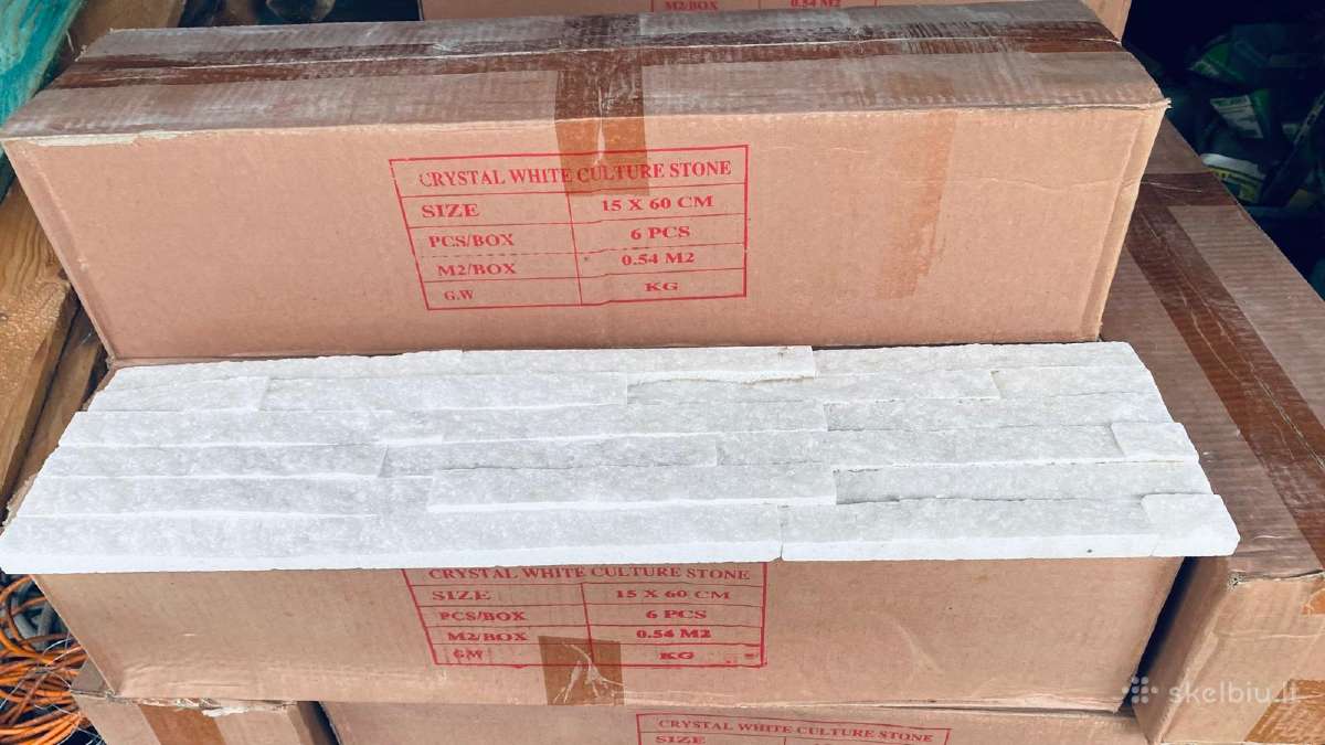 Fasadinis-dekoratyvinis marmuras Pure White Stacks - nuotraukos Nr. 13