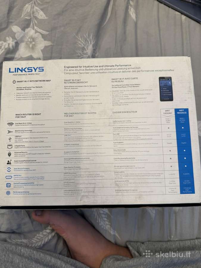 Linksys Wrt1900acs Ac1900 Dual-band Wi-fi Router - nuotraukos Nr. 3