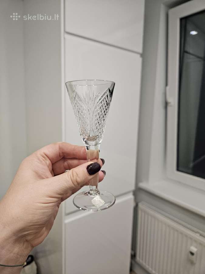 Krištolinės taurės/stikliukai 7vnt. - nuotraukos Nr. 3
