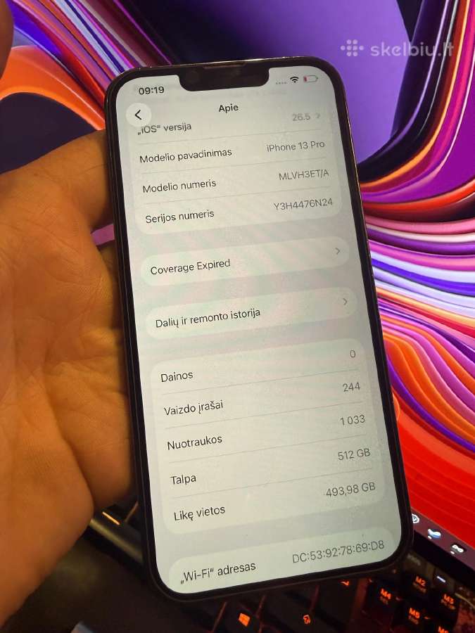 iPhone 13 pro 512gb - nuotraukos Nr. 8