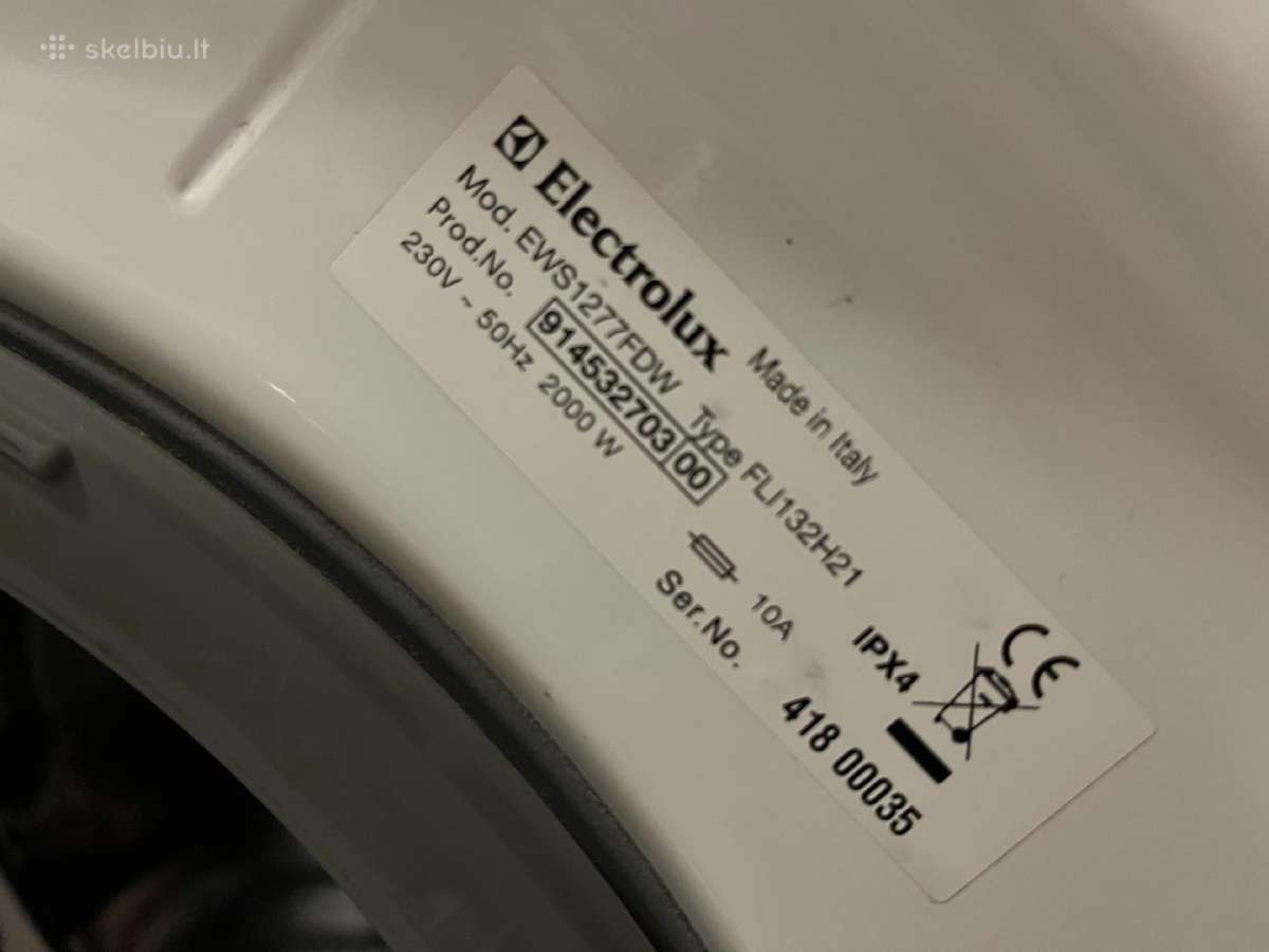 Skalbimo mašina Electrolux Ews1277fdw - nuotraukos Nr. 2