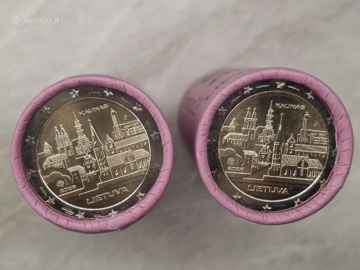 2 euro Kaunas Lb Lietuva skirta Kaunui 2026 - nuotraukos Nr. 2
