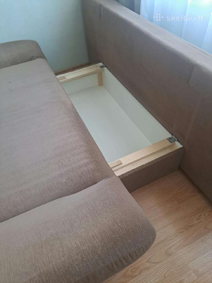 Sofa-lova su patalynės dėže - nuotraukos Nr. 4