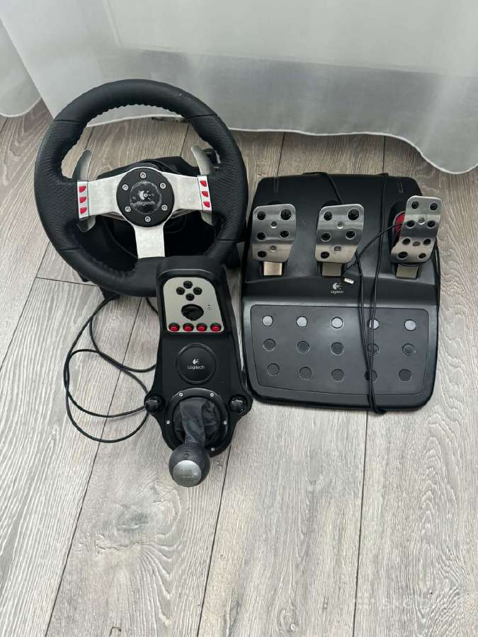 Logitech G25 pilnas komplektas - nuotraukos Nr. 5
