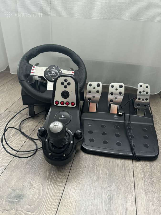 Logitech G25 pilnas komplektas - nuotraukos Nr. 6