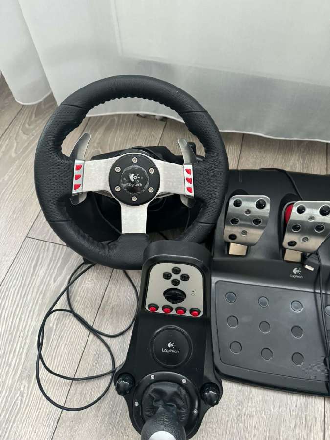 Logitech G25 pilnas komplektas - nuotraukos Nr. 7