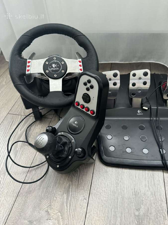 Logitech G25 pilnas komplektas - nuotraukos Nr. 8