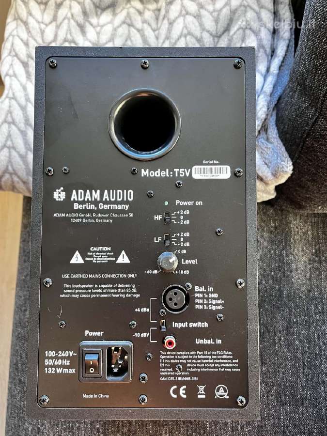 Adam Audio T5v monitorinės kolonėlės - nuotraukos Nr. 2