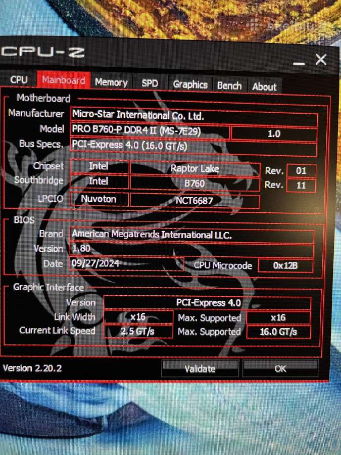 I5-14600kf + msi pro b760-p ddr4 + 16gb ddr4 - nuotraukos Nr. 2